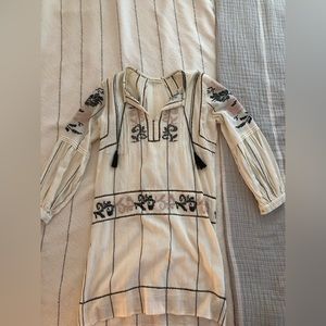 Ulla Johnson Embroidered Folk Dress